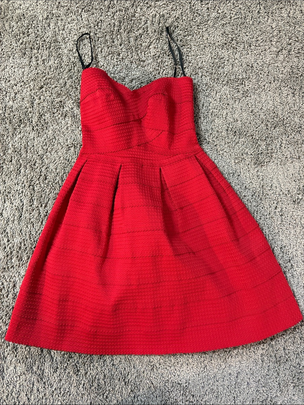 B. Darlin stunning Red Strapless Fit & Flare Dress, 5/6